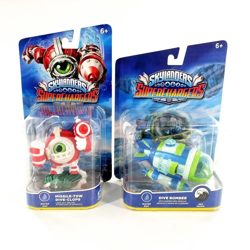 Skylanders Superchargers Missile Tow Dive Clops & Dive Bomber Character Sealed